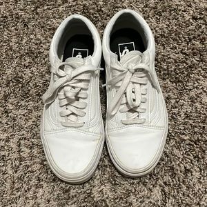 White vans size 6 woman’s